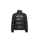 Moncler Bendola Laque Short Down Jacket in Black | Men's Jackets | Coveti