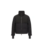 Moncler Bessin Fringed Insulated Ski Jacket in Black | Women's Ski Jackets | Coveti