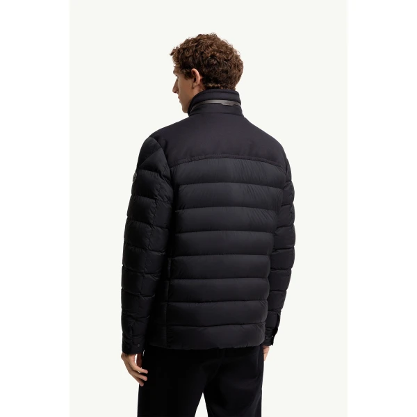 Moncler Bieza Down Field Jacket in Dark Blue, view 5 | Men's Jackets | Coveti