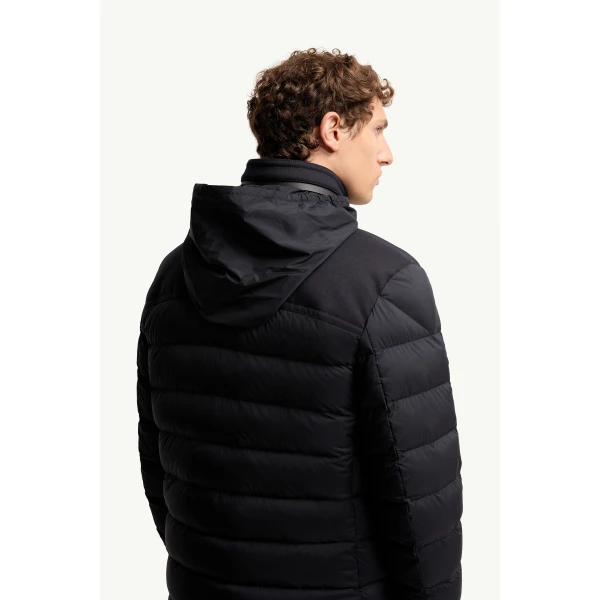 Moncler Bieza Down Field Jacket in Dark Blue, view 6 | Men's Jackets | Coveti