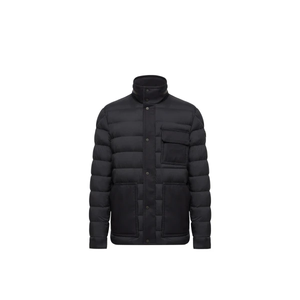 Moncler Bieza Down Field Jacket in Dark Blue | Men's Jackets | Coveti