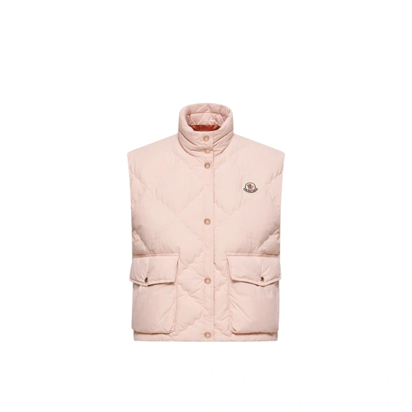 Biois Down Gilet in Light Pink