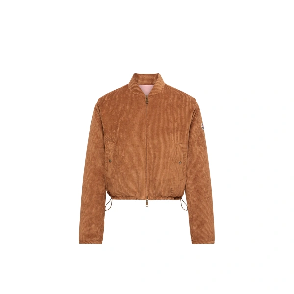 Blageon Corduroy Reversible Down Jacket in Camel Beige
