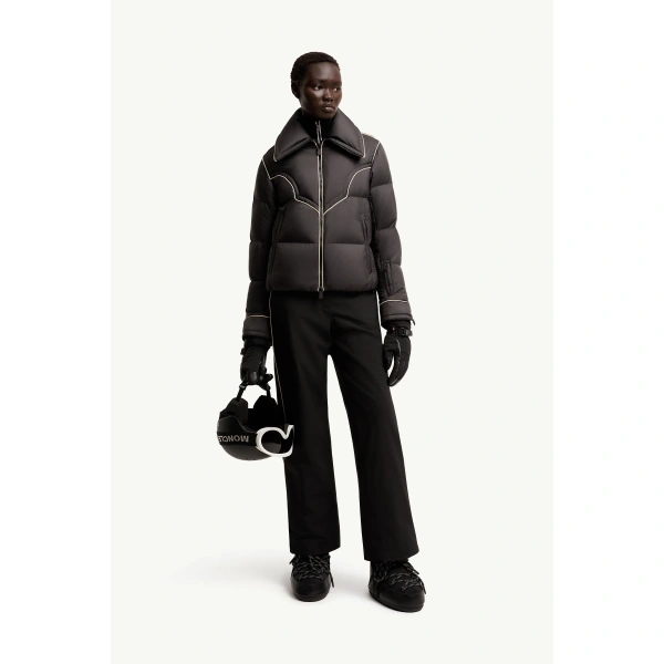 Moncler Blainville Insulated Ski Jacket in Black, view 2 | Women's Ski Jackets | Coveti