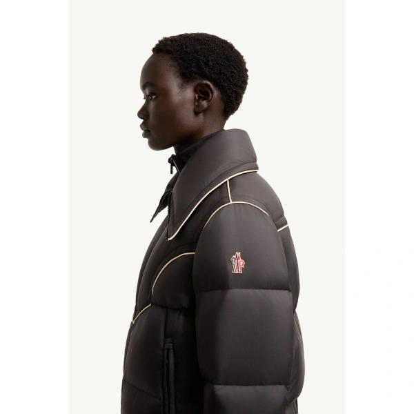 Moncler Blainville Insulated Ski Jacket in Black, view 3 | Women's Ski Jackets | Coveti