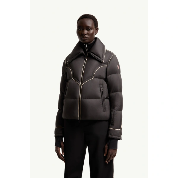 Moncler Blainville Insulated Ski Jacket in Black, view 4 | Women's Ski Jackets | Coveti