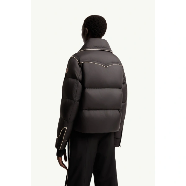 Moncler Blainville Insulated Ski Jacket in Black, view 5 | Women's Ski Jackets | Coveti