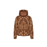 Moncler Boislune Hooded Corduroy Short Down Jacket in Brown | Men's Jackets | Coveti