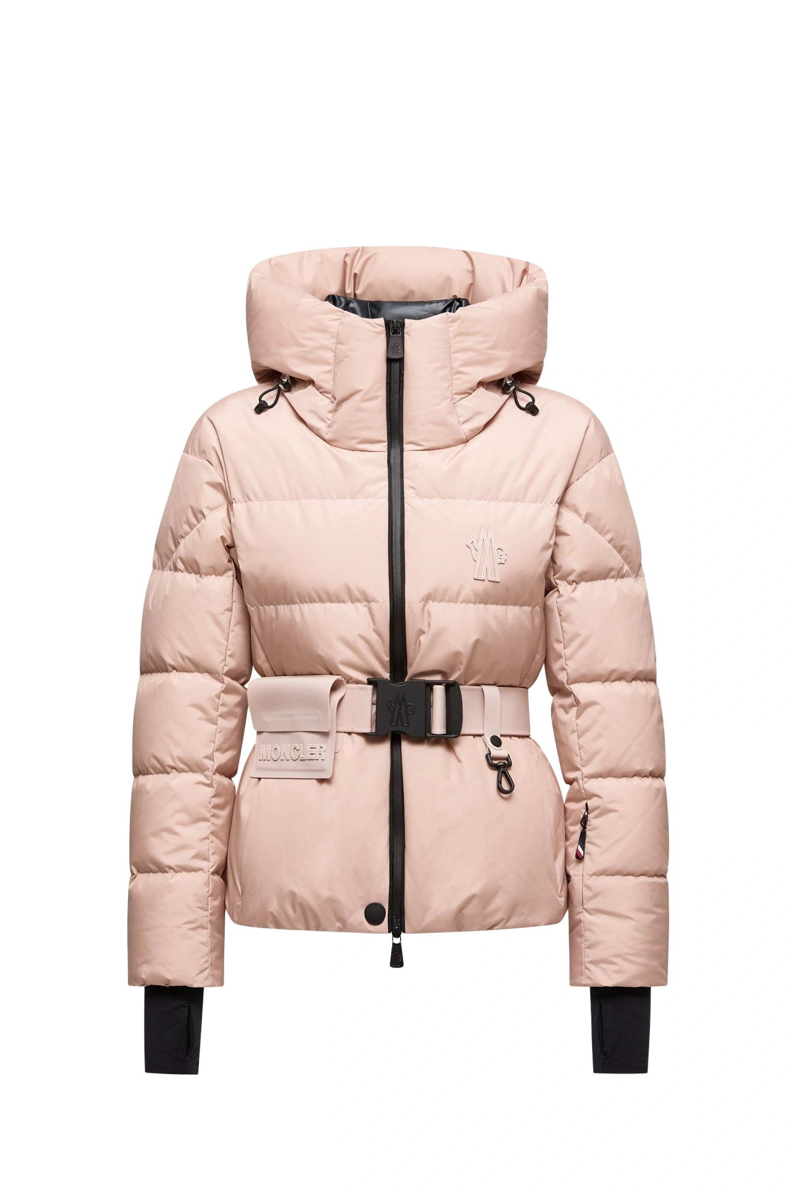 Moncler Bouquetin Hooded Insulated Ski Jacket in Pink Moncler Bouquetin Hooded Insulated Ski Jacket in Pink | Women's Ski Jackets | Coveti