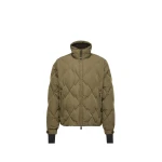 Moncler Bramans Diamond Quilted Short Down Jacket in Olive Green Moncler Bramans Diamond Quilted Short Down Jacket in Olive Green | Men's Jackets | Coveti