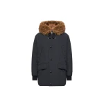 Moncler Brevanth Hooded Down Parka Jacket in Dark Blue Moncler Brevanth Hooded Down Parka Jacket in Dark Blue | Men's Coats | Coveti