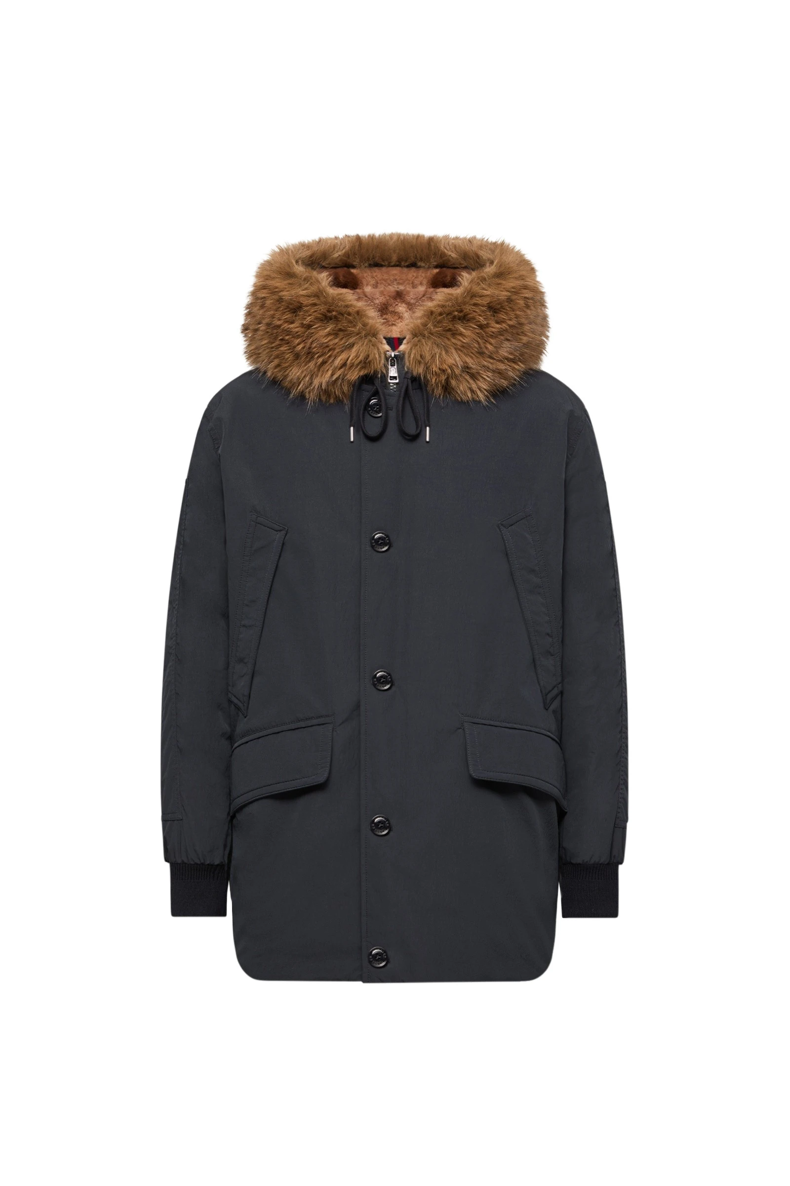 Moncler Brevanth Hooded Down Parka Jacket in Dark Blue Moncler Brevanth Hooded Down Parka Jacket in Dark Blue | Men's Coats | Coveti