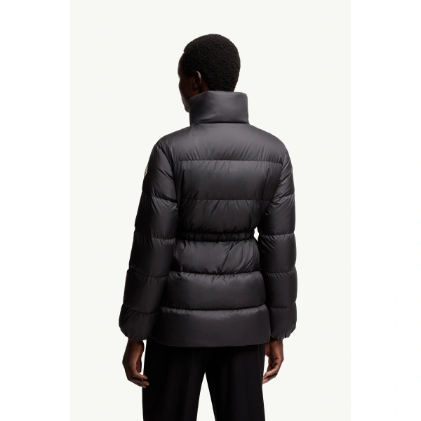 Moncler Brossette Short Down Jacket in Black, view 5 | Women's Puffer Jackets | Coveti