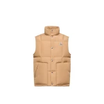 Moncler Brumelune Down Gilet in Beige | Men's Jackets | Coveti