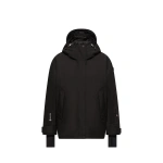 Moncler Bwindis Hooded GORE-TEX Laminate Insulated Ski Jacket in Black | Women's Ski Jackets | Coveti