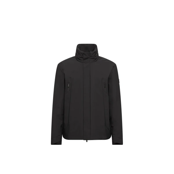 Moncler Caelros Hooded Short Down Jacket in Black | Men's Jackets | Coveti