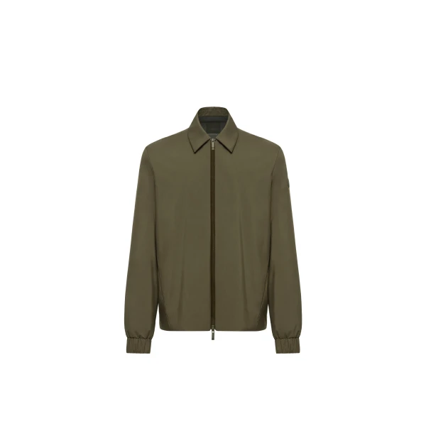 Moncler Caramantran Down Shirt Jacket in Olive Green | Men's Jackets | Coveti