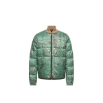 Moncler Chalvron Reversible Down Bomber Jacket in Green & Brown | Men's Jackets | Coveti