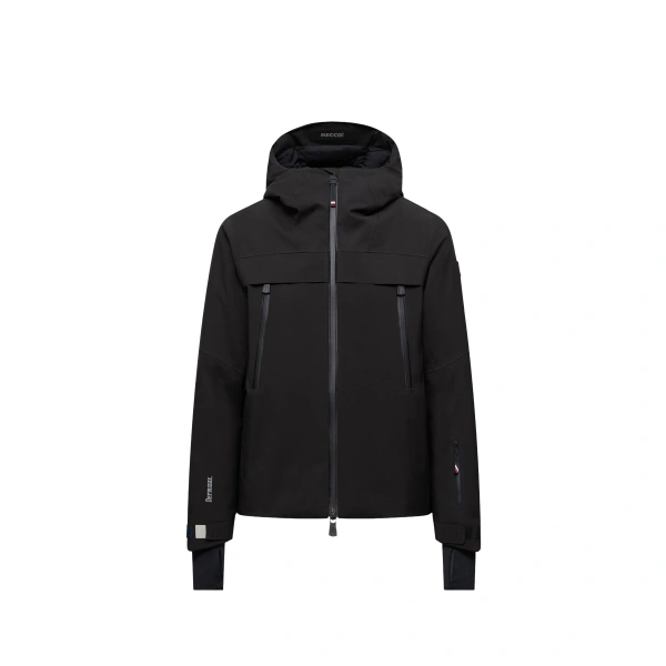 Moncler Chanavey Hooded Ski Jacket in Black | Women's Ski Jackets | Coveti