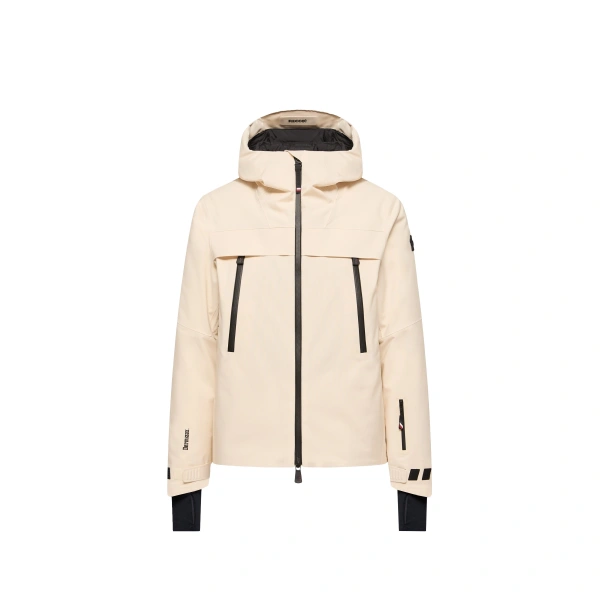 Chanavey Hooded Ski Jacket in White Ivory