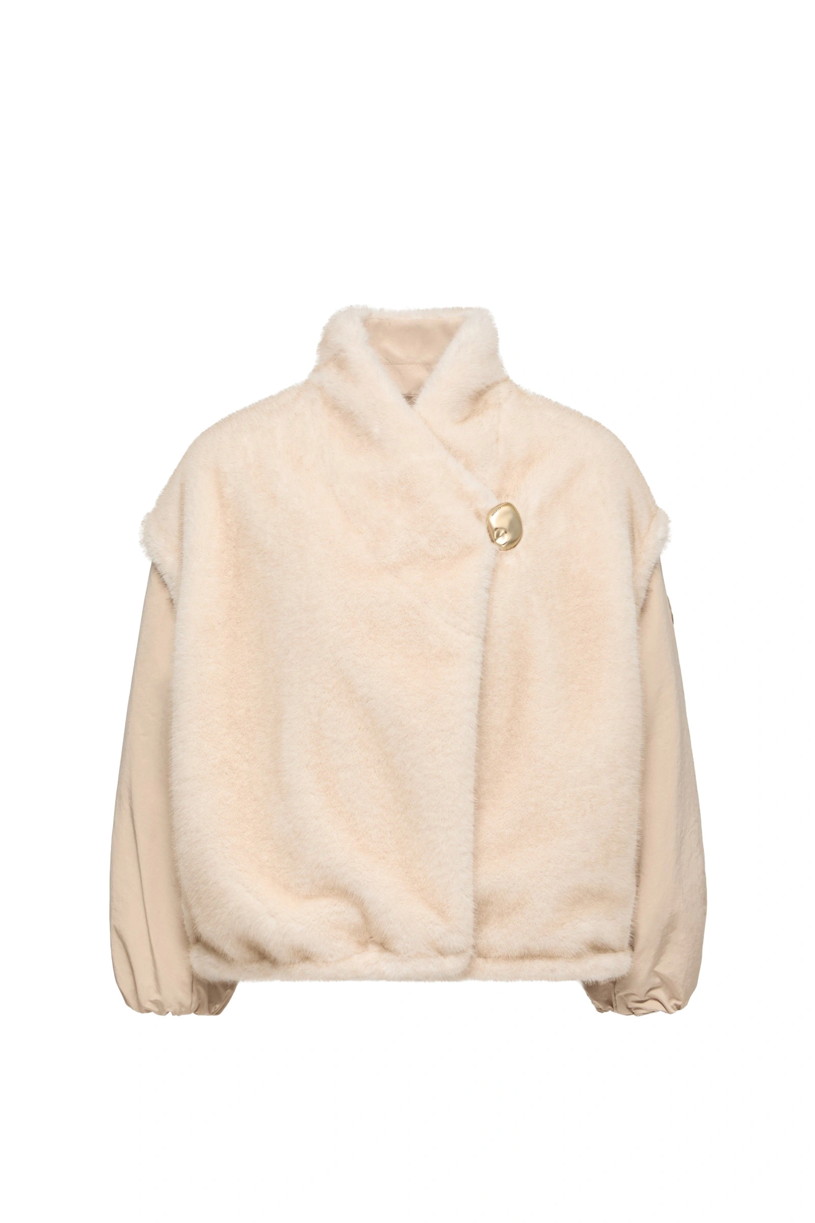 Moncler Chardonneret 2-in-1 Reversible Teddy Down Jacket in White Ivory Moncler Chardonneret 2-in-1 Reversible Teddy Down Jacket in White Ivory | Women's Puffer Jackets | Coveti
