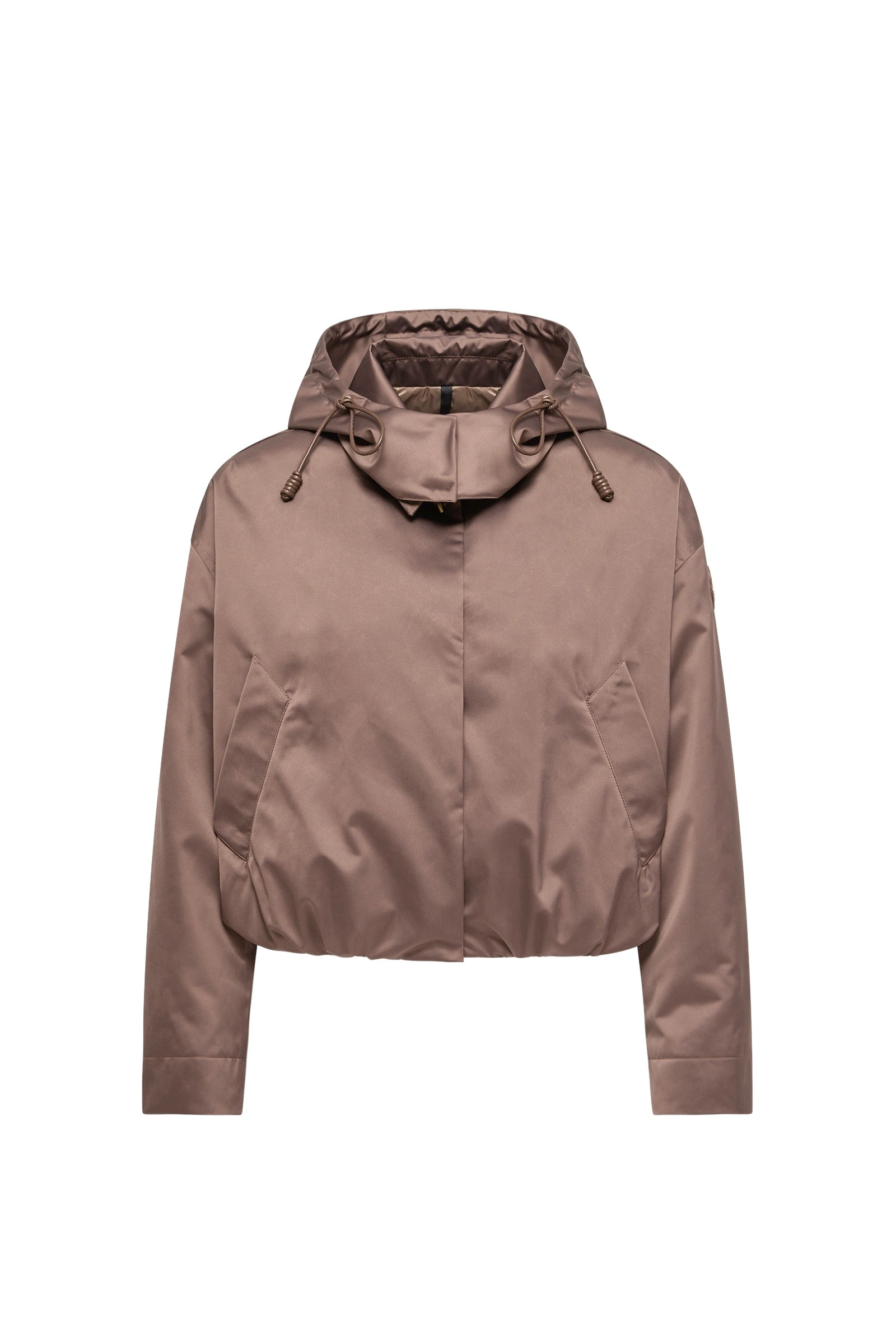 Moncler Chevreuil Duchesse Short Down Jacket in Brown Moncler Chevreuil Duchesse Short Down Jacket in Brown | Women's Puffer Jackets | Coveti