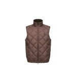 Moncler Chobe Diamond Quilted Down Vest in Brown | Men's Jackets | Coveti