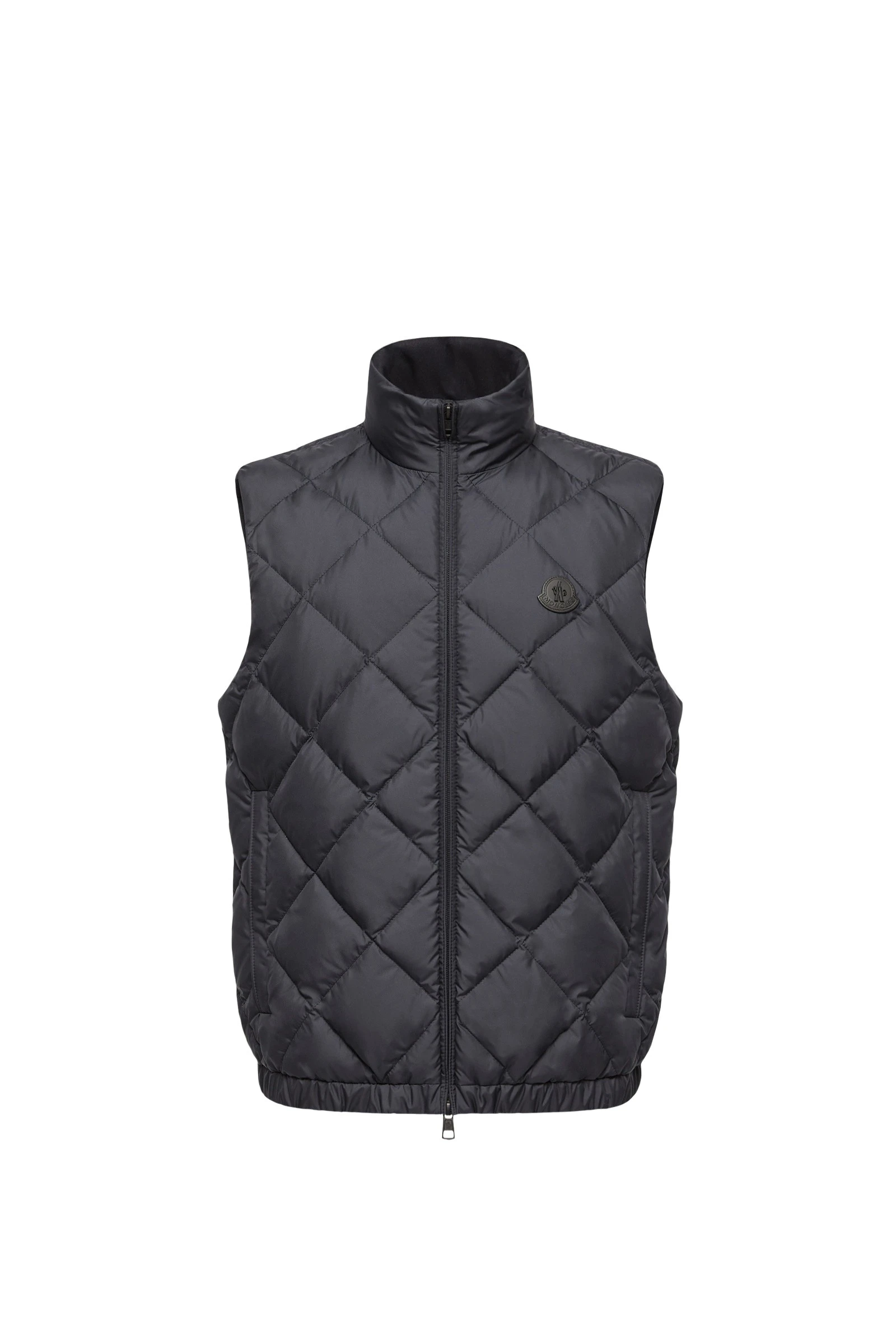 Moncler Chobe Diamond Quilted Down Vest in Dark Blue Moncler Chobe Diamond Quilted Down Vest in Dark Blue | Men's Jackets | Coveti