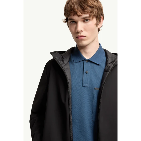 Moncler Ciampolin Hooded Down Jacket in Black, view 6 | Men's Jackets | Coveti