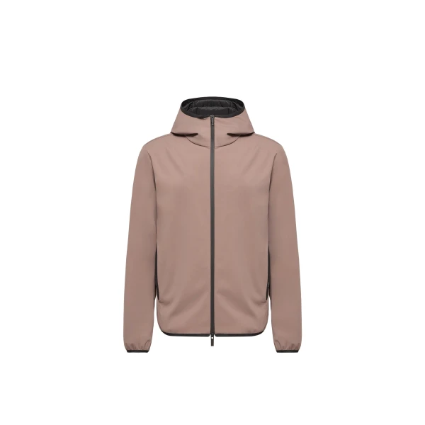 Moncler Ciampolin Hooded Down Jacket in Light Brown | Men's Jackets | Coveti