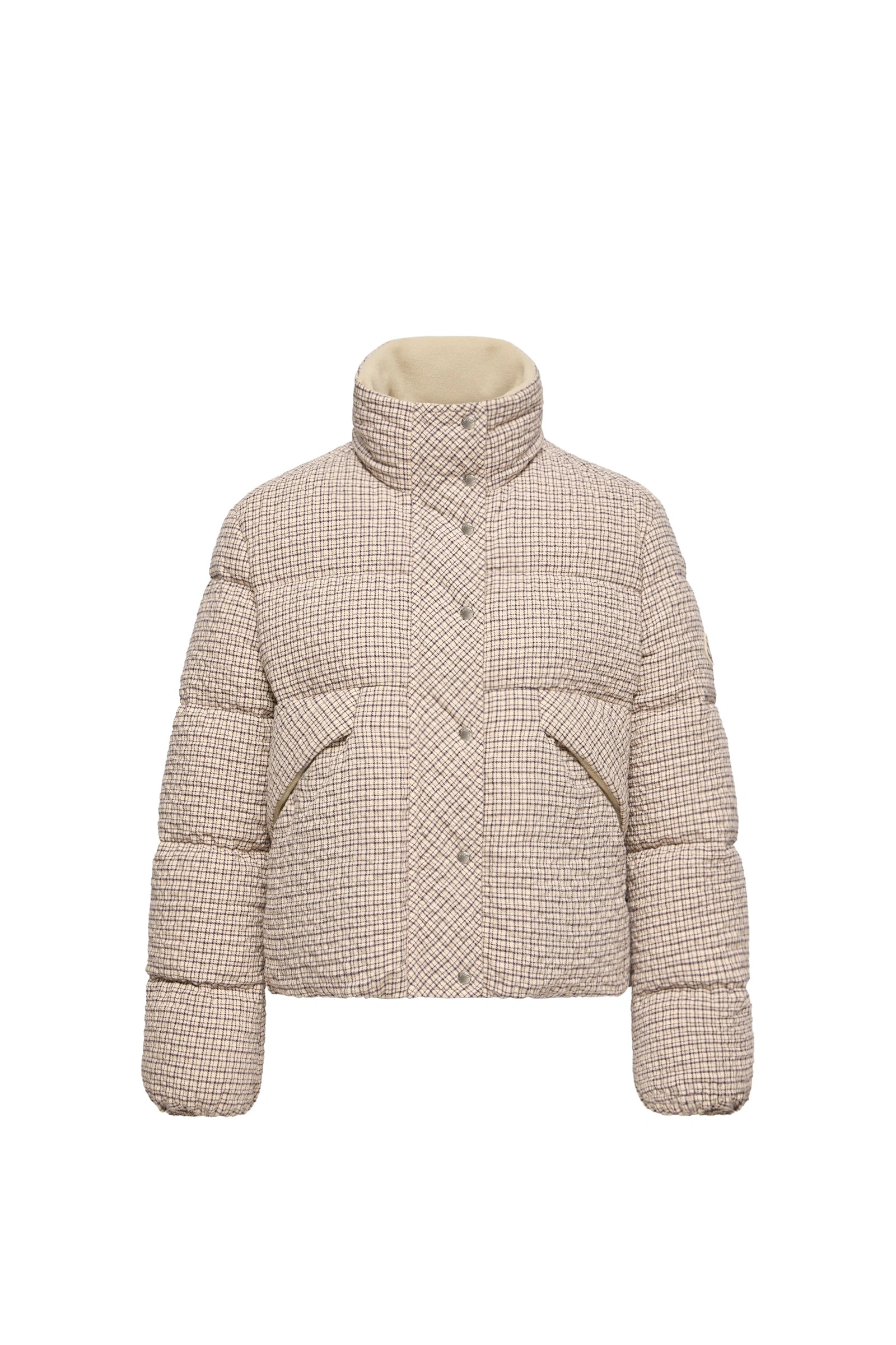 Moncler Cloante Short Down Jacket in Light Beige Moncler Cloante Short Down Jacket in Light Beige | Women's Puffer Jackets | Coveti