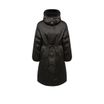 Moncler Contemplatif Hodded Long Down Parka Jacket in Black | Women's Puffer and Down Coats | Coveti