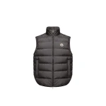 Moncler Contrin Down Gilet in Black | Men's Jackets | Coveti