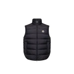 Moncler Contrin Down Gilet in Navy Blue | Men's Jackets | Coveti