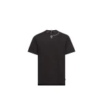 Moncler Coordinates Logo Cotton T-Shirt in Black | Men's T-shirts | Coveti