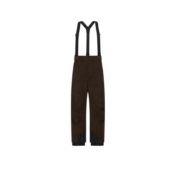 Corduroy Insulated Ski Trousers in Dark Brown