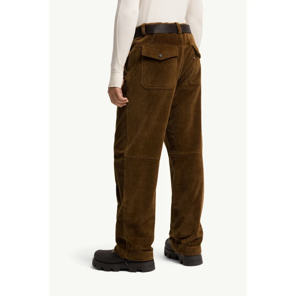 Moncler Corduroy Jogging Trousers in Brown, view 5 | Men's Trousers | Coveti