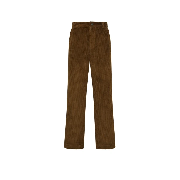 Moncler Corduroy Jogging Trousers in Brown | Men's Trousers | Coveti