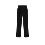Moncler Corduroy Jogging Trousers in Navy Blue | Men's Trousers | Coveti