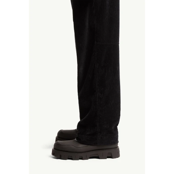 Moncler Corduroy Jogging Trousers in Navy Blue, view 3 | Men's Trousers | Coveti