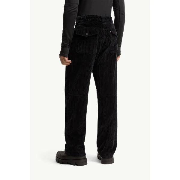 Moncler Corduroy Jogging Trousers in Navy Blue, view 5 | Men's Trousers | Coveti
