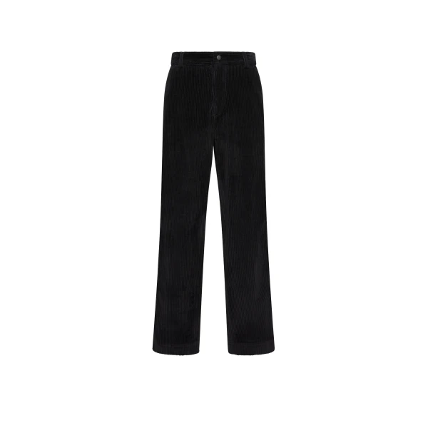 Moncler Corduroy Jogging Trousers in Navy Blue | Men's Trousers | Coveti