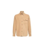 Moncler Corduroy Shirt Jacket in Beige | Men's Jackets | Coveti