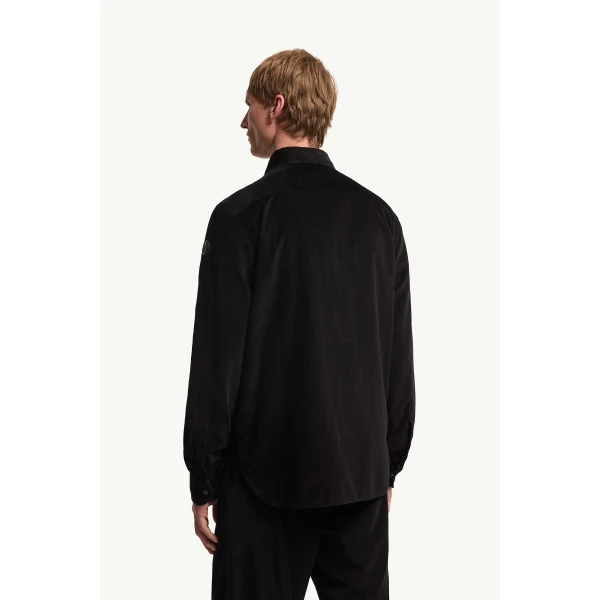 Moncler Corduroy Shirt Jacket in Black, view 5 | Men's Jackets | Coveti