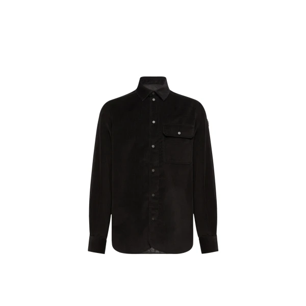 Moncler Corduroy Shirt Jacket in Black | Men's Jackets | Coveti