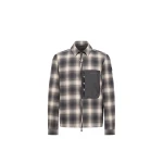 Moncler Cornisello Cotton Down Shirt Jacket in Black & White Moncler Cornisello Cotton Down Shirt Jacket in Black & White | Men's Jackets | Coveti