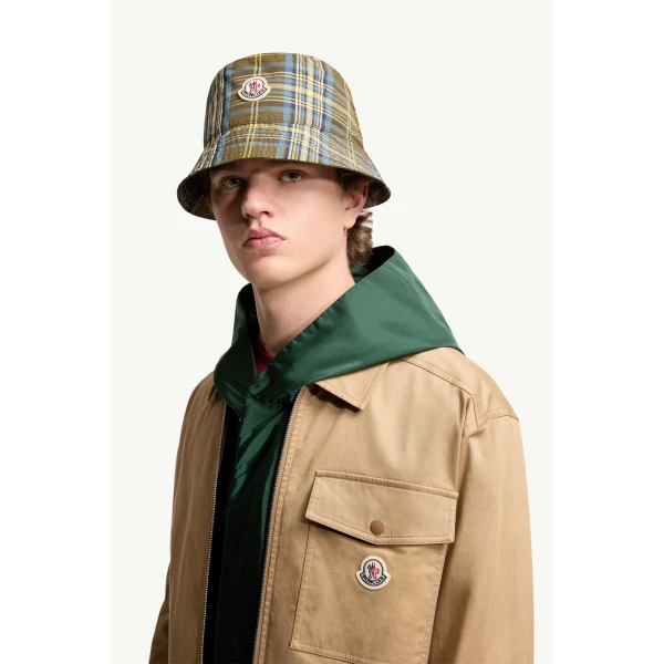 Moncler Cotton Blend Gabardine Shirt Jacket in Beige, view 3 | Men's Jackets | Coveti