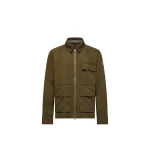 Moncler Cotton Long Sleeve Shirt in Olive Green | Men's Shirts | Coveti