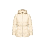 Moncler Cygnet Hooded Short Down Jacket in White Ivory Moncler Cygnet Hooded Short Down Jacket in White Ivory | Women's Puffer Jackets | Coveti