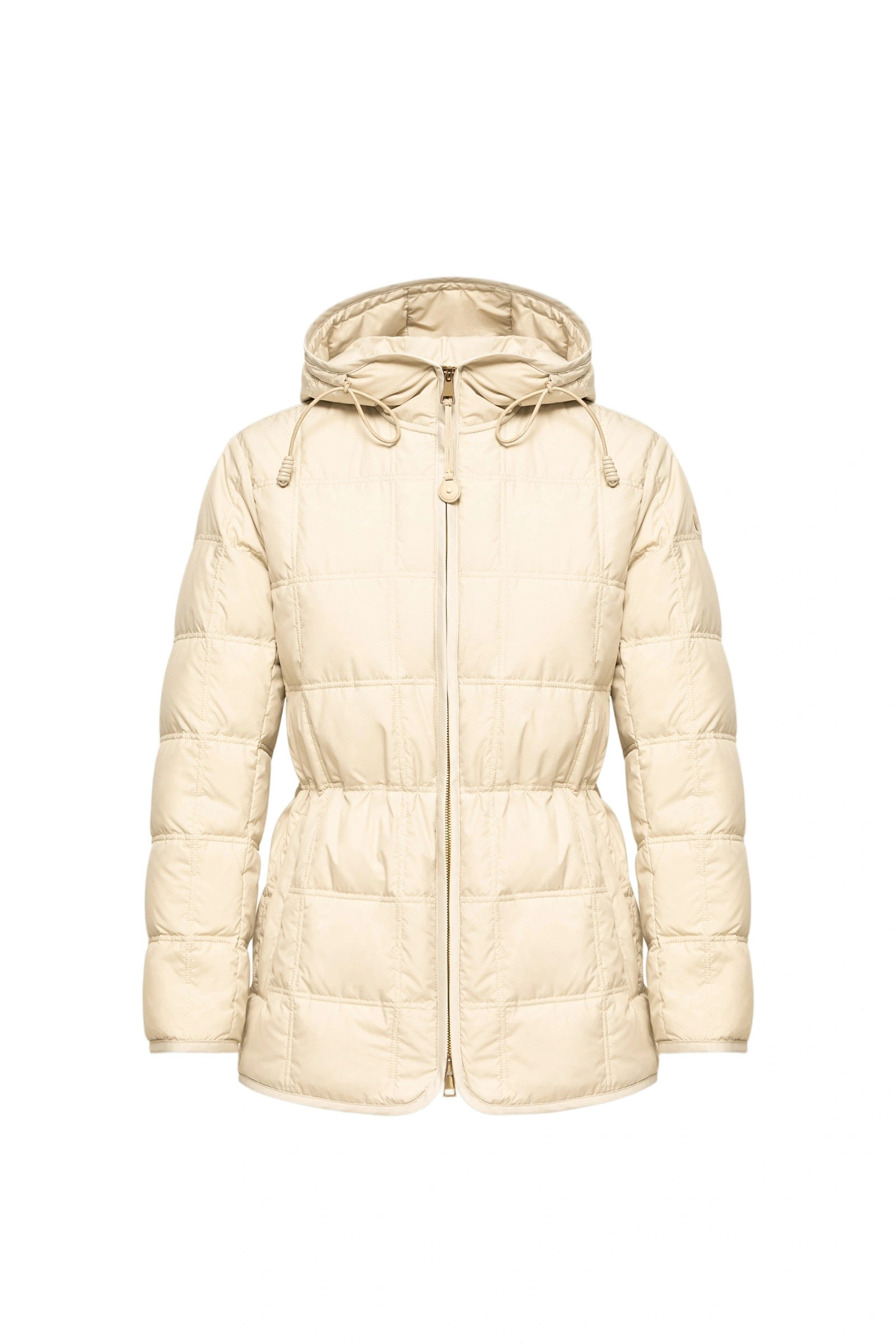 Moncler Cygnet Hooded Short Down Jacket in White Ivory Moncler Cygnet Hooded Short Down Jacket in White Ivory | Women's Puffer Jackets | Coveti
